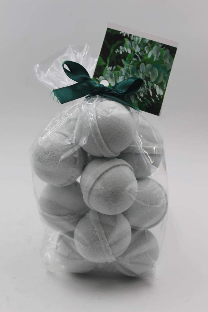 Spa Pure EUCALYPTUS  SPEARMINT  14 Bath Bomb Fizzies  14 per bag  USA MADE SHEA MANGO AND COCOA BUTTER Ultra Moisturizing  Great for Dry Skin